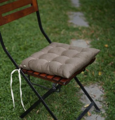 Cotton Chairpad Light Brown