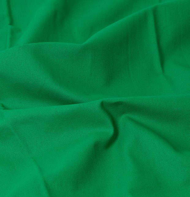 Solid Cotton Custom Blinds Brilliant Green