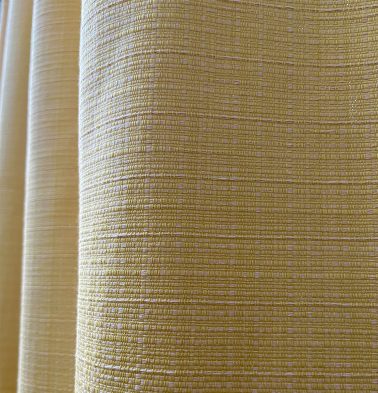 Panama Weave Cotton Custom Blinds Yolk Yellow