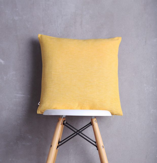 Textura Cotton Cushion cover Yellow