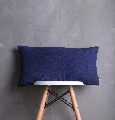 Textura Cotton Cushion cover Navy Blue 12x24
