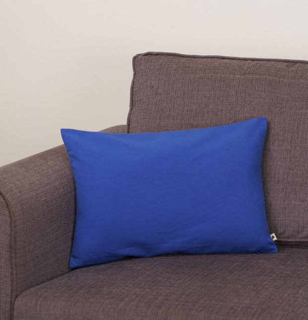 Solid Cushion cover Royal Blue -12