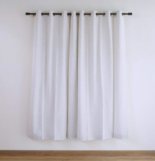 Textura Cotton Curtain Wind Chime White