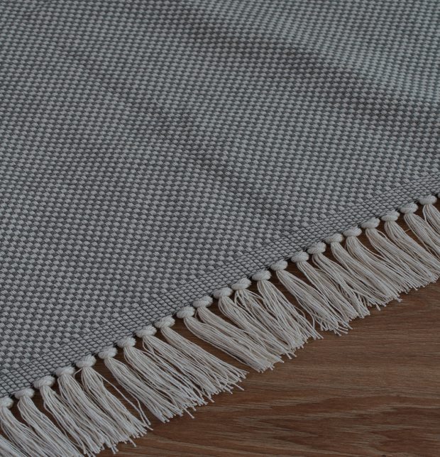 Handwoven Cotton Rug Grey 36