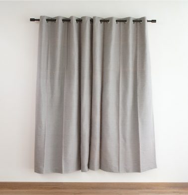 Customizable Curtain, Slub Cotton - Opal Grey
