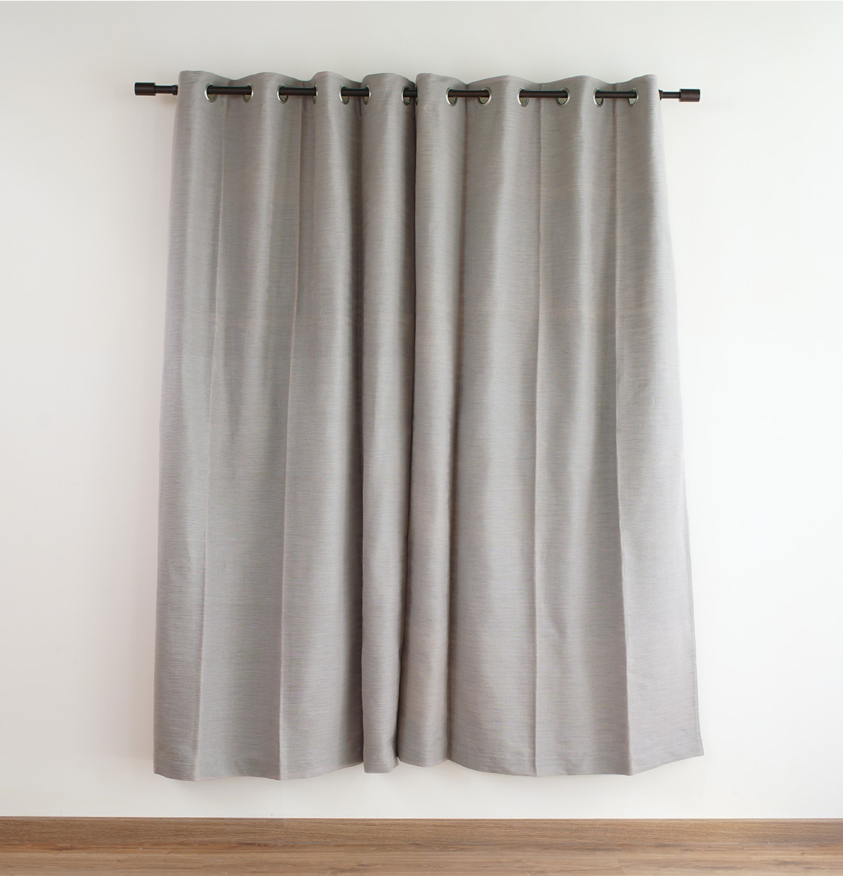 Customizable Curtain, Slub Cotton – Opal Grey