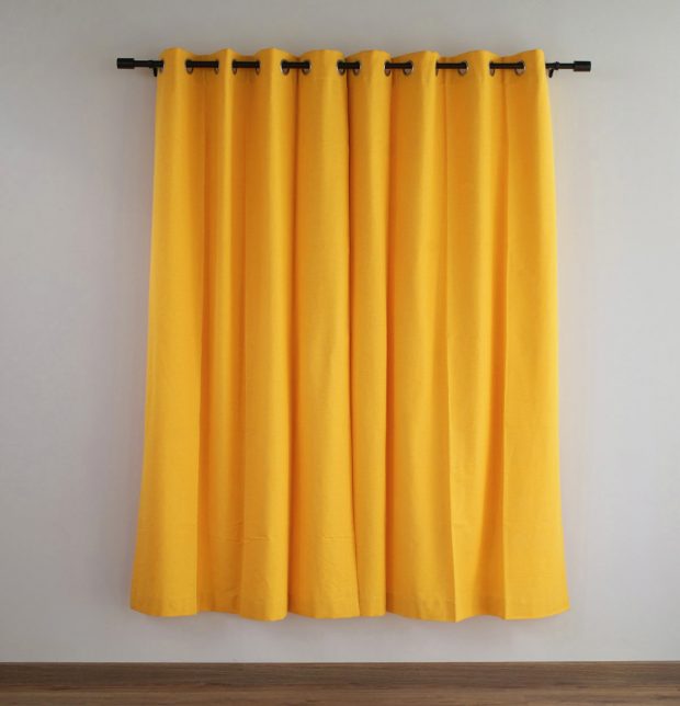 Textura Cotton Curtain Daffodil Yellow