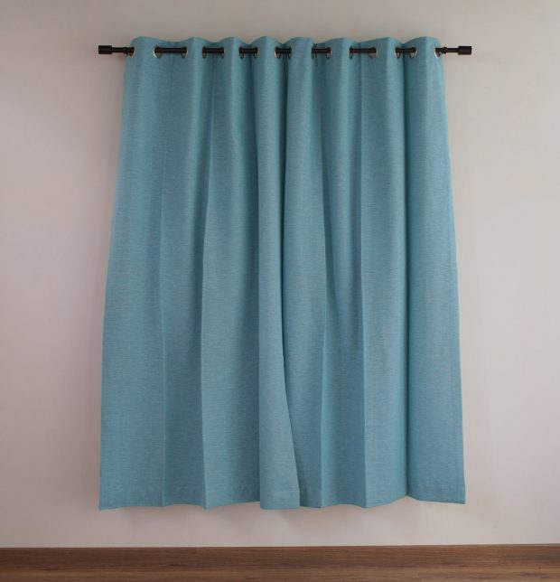 Textura Cotton Curtain Teal Blue