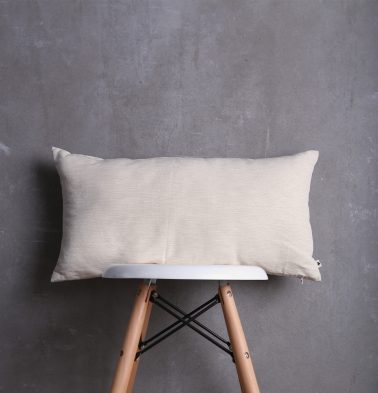 Textura Cotton Cushion Cover Fog Beige 12x24