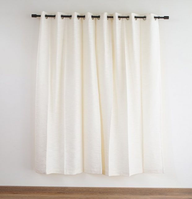 Slub Cotton Curtain White