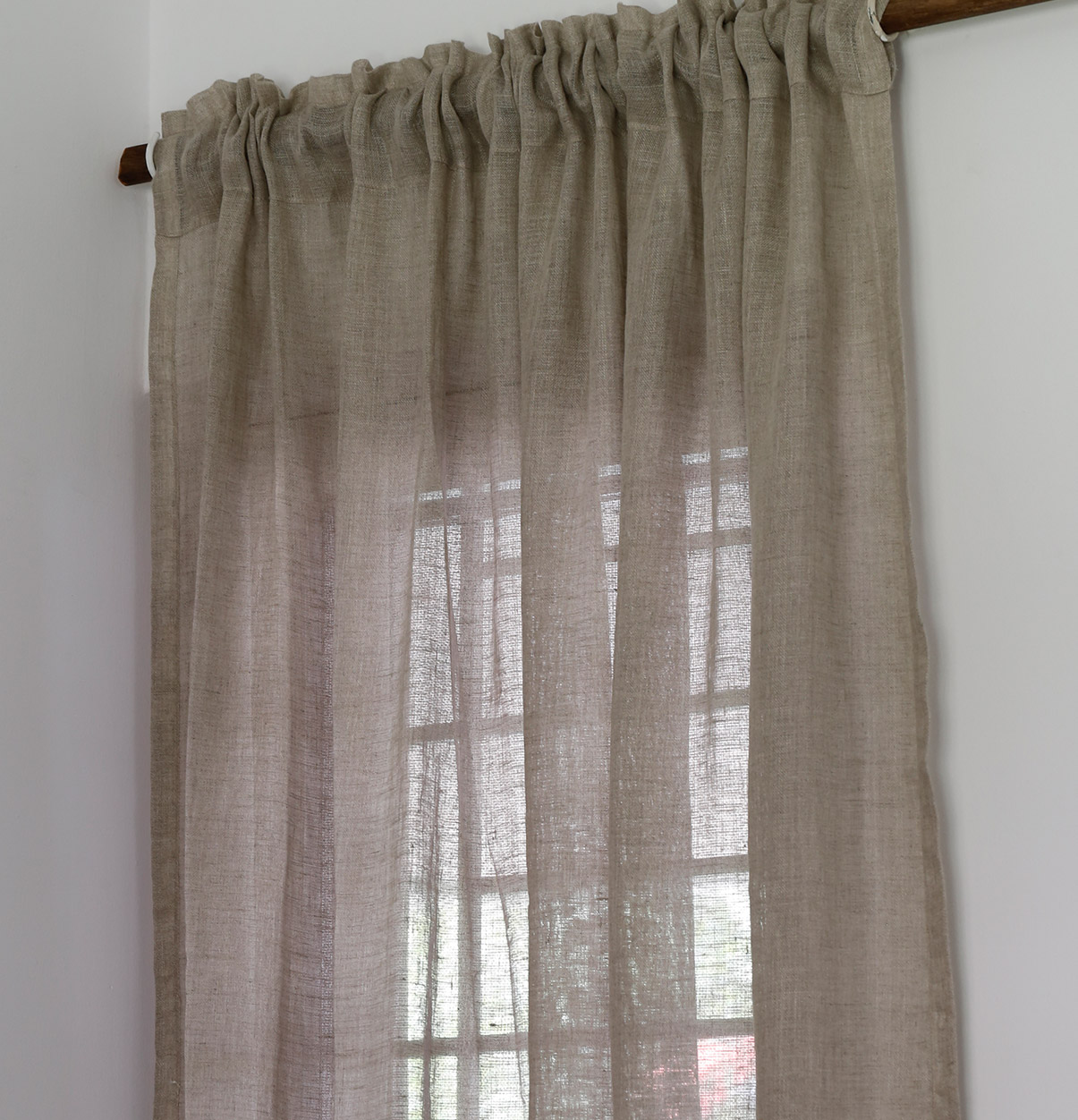 Linen Curtain Oyester Grey