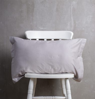 Solid Cotton Pillow Cover – Grey