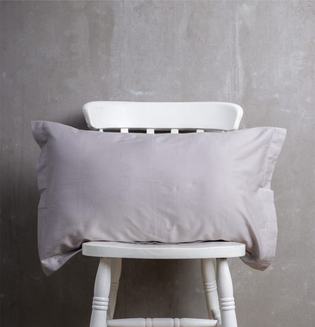 Solid Cotton Pillow Cover - Grey