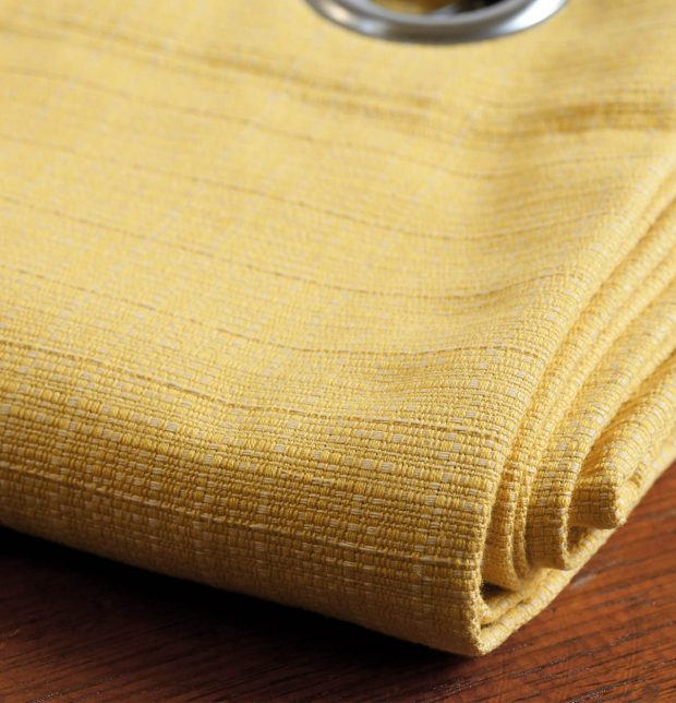 Customizable Cushion Cover, Panama Weave Cotton - Yolk Yellow