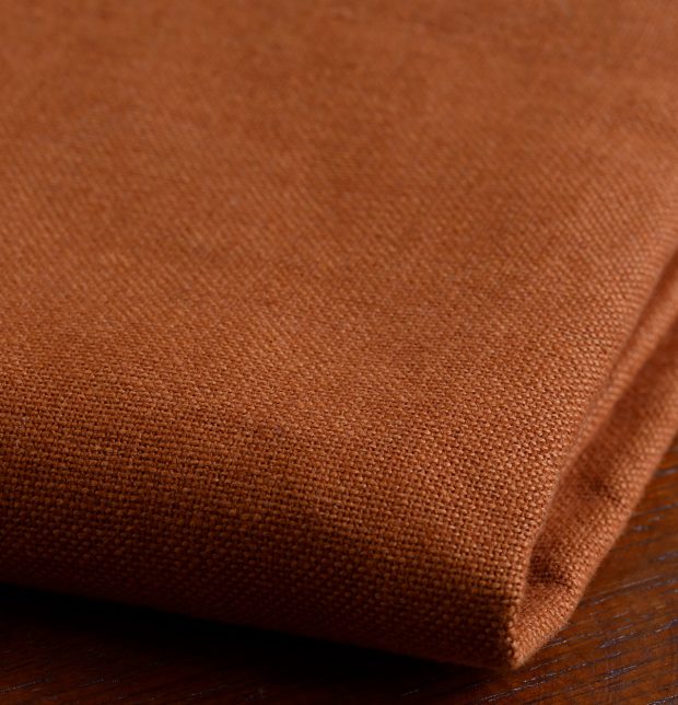 Chambray Cotton Custom Stitched Cloth Apricot Orange