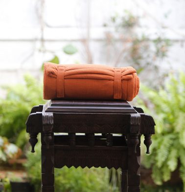 Cotton Travel bed- Rust