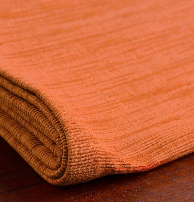 Handwoven Cotton Table Runner Ginger Orange