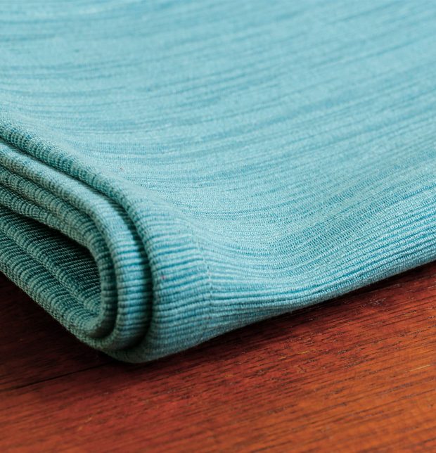 Handwoven Cotton Table Runner Teal Blue