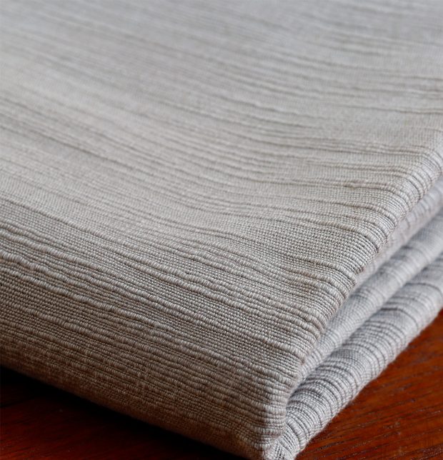 Customizable Cushion Cover, Slub Cotton -  Opal Grey