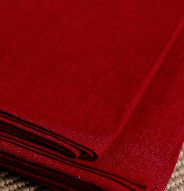 Textura Cotton Table Cloth Cherry Red