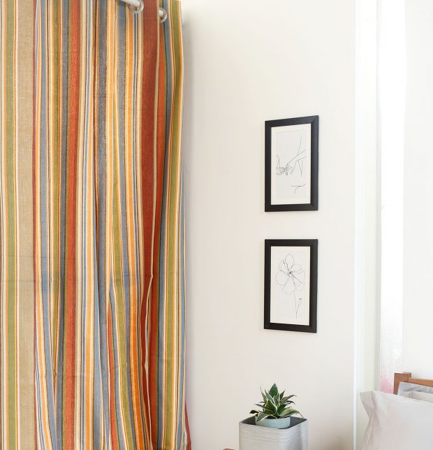 Customizable Curtain, Cotton - Textured - Multi-color