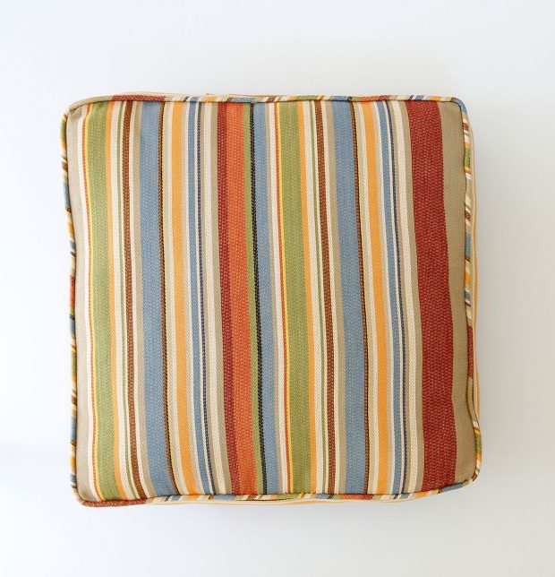 Customizable Floor Cushion, Cotton - Textured - Multi-color