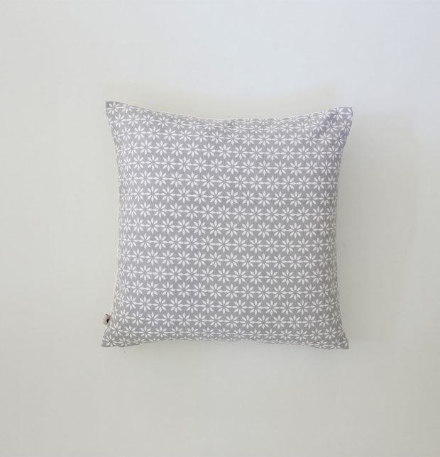 Flora Cotton Cushion cover Grey 16