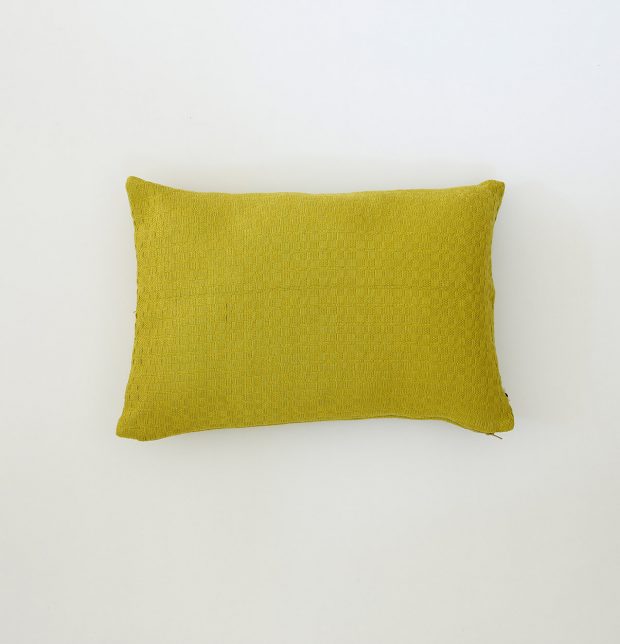Handwoven Cotton Cushion Cover Apple Green 12
