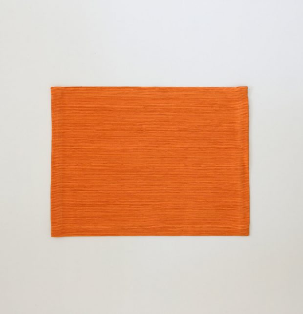 Handwoven Textura Cotton Table Mats - Jaffa Orange- Set of 6