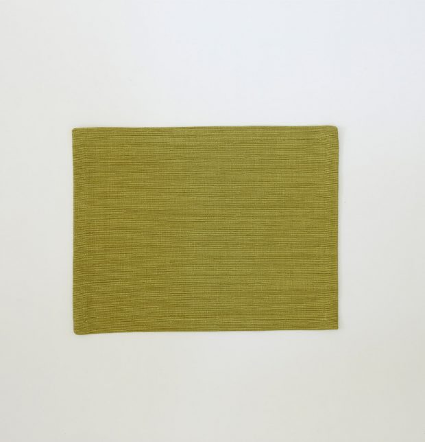Handwoven Textura Cotton Table Mats Oasis Green- Set of 6