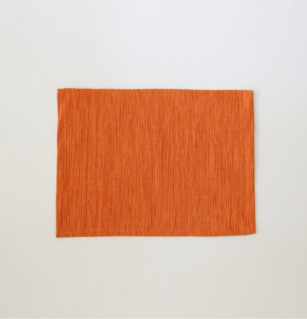 Textura Cotton Table Mats Ginger Orange - Set of 6