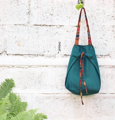 Adaptable Cotton Tote Bag Green / Vintage