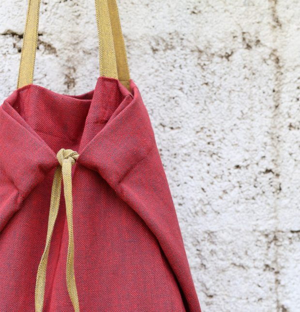 Adaptable Cotton Tote Bag Aurora Red/Yellow