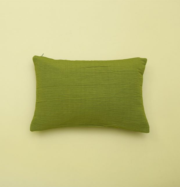 Handwoven Cotton Cushion cover Oasis Green 12