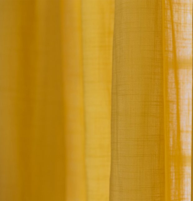Slub Cotton Sheer Fabric Sunflower Yellow