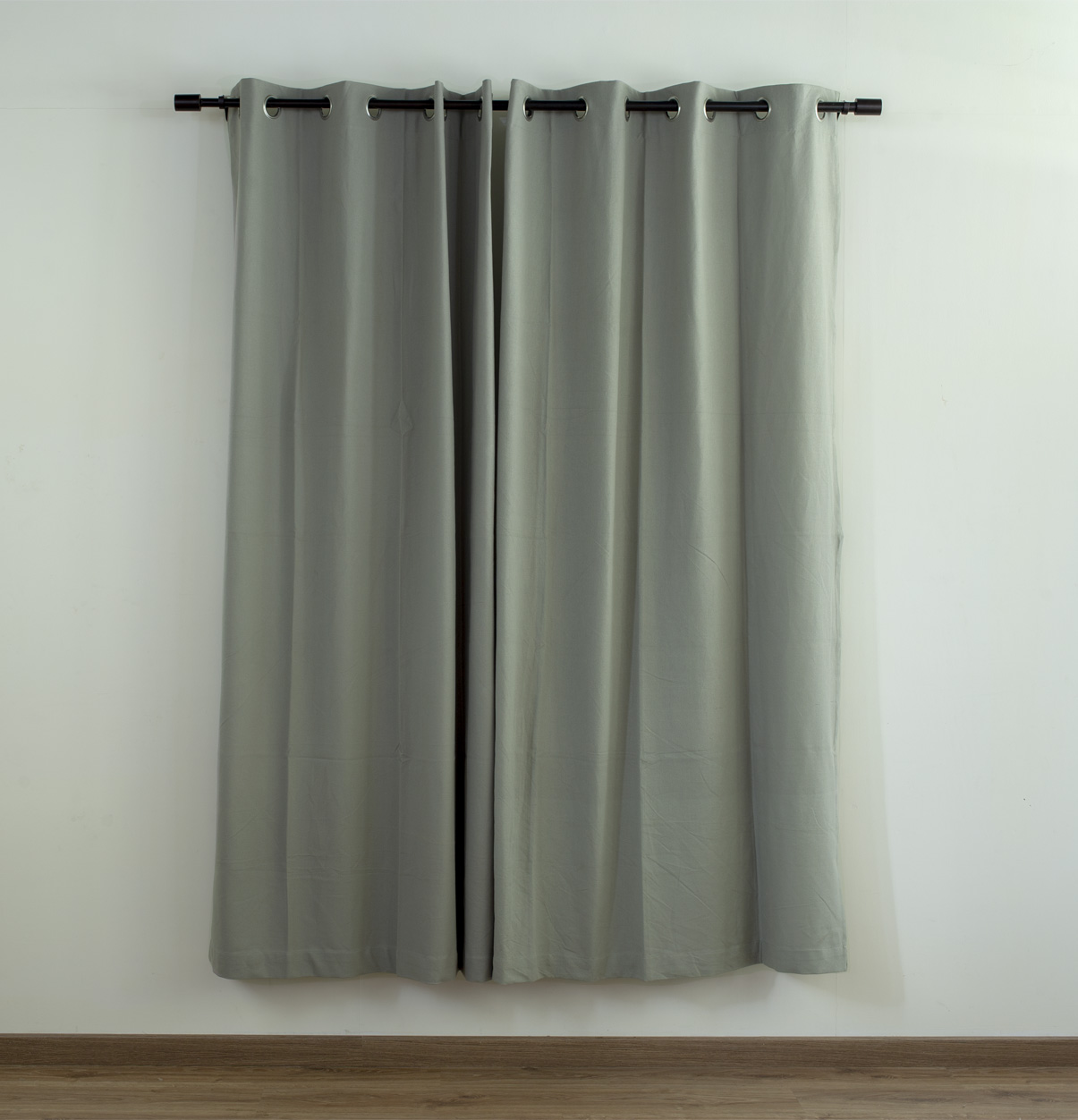Customizable Curtain, Solid Cotton – Pigeon Grey