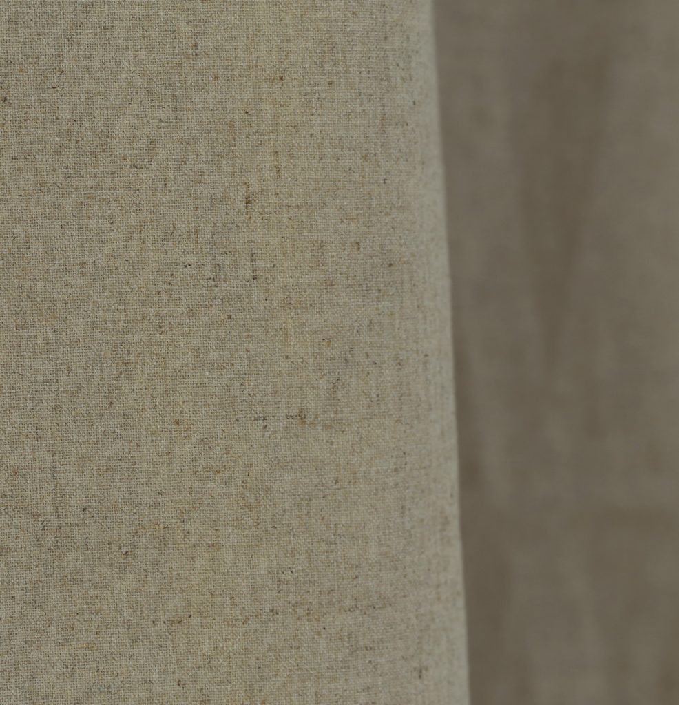 Textured Linen Fabric Flax Beige Thoppia