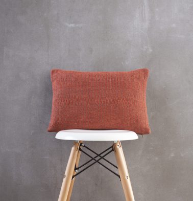 Handwoven Stripes Cotton Cushion cover Ginger Orange 12″x18″