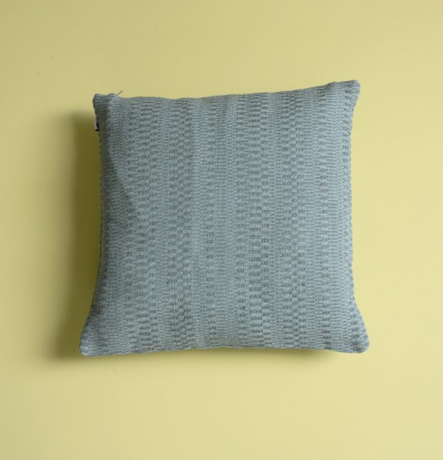 Handwoven Cotton  Jute Cushion Cover Blue/Grey 16