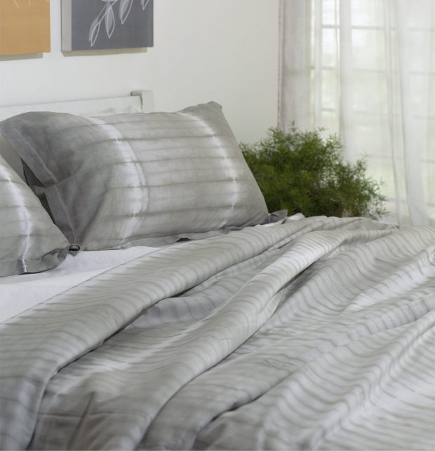 Lemon Drop Cotton Bedsheet Grey - With 2 pillow covers