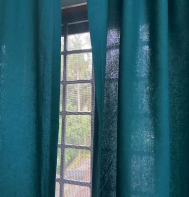 Customizable Curtain, Cotton – Solid – Brittany Blue