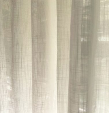 Slub Cotton Sheer Fabric Bleached White