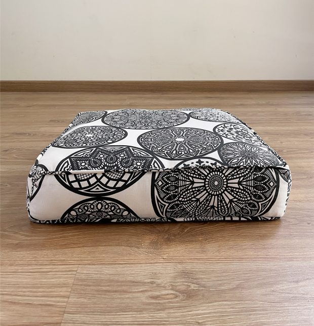 Dreamcatcher Cotton Floor Cushion Black