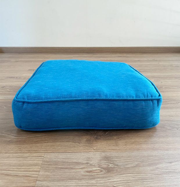 Textura Cotton Floor Cushion Aster Blue