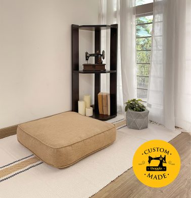 Customizable Floor Cushion, Textura Cotton – Lark