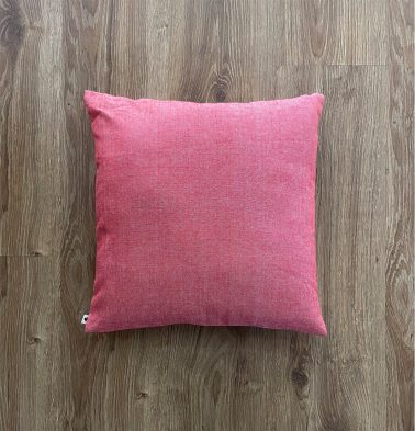 Customizable Cushion Cover, Chambray Cotton – Bittersweet Red