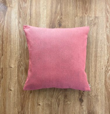 Customizable Cushion Cover, Chambray Cotton - Chrysanthemum Pink