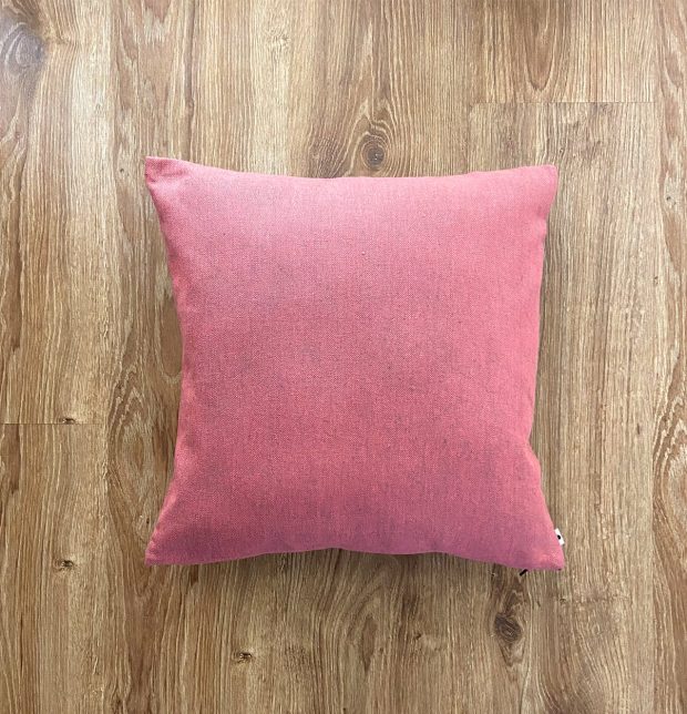 Chambray Cotton Cushion cover Chrysanthemum Pink 16