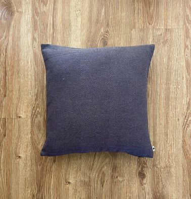 Customizable Cushion Cover, Chambray Cotton - Urban Chic Dark Grey
