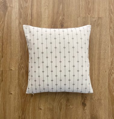 Customizable Cushion Cover, Cotton -  Diamond Lines -  Grey